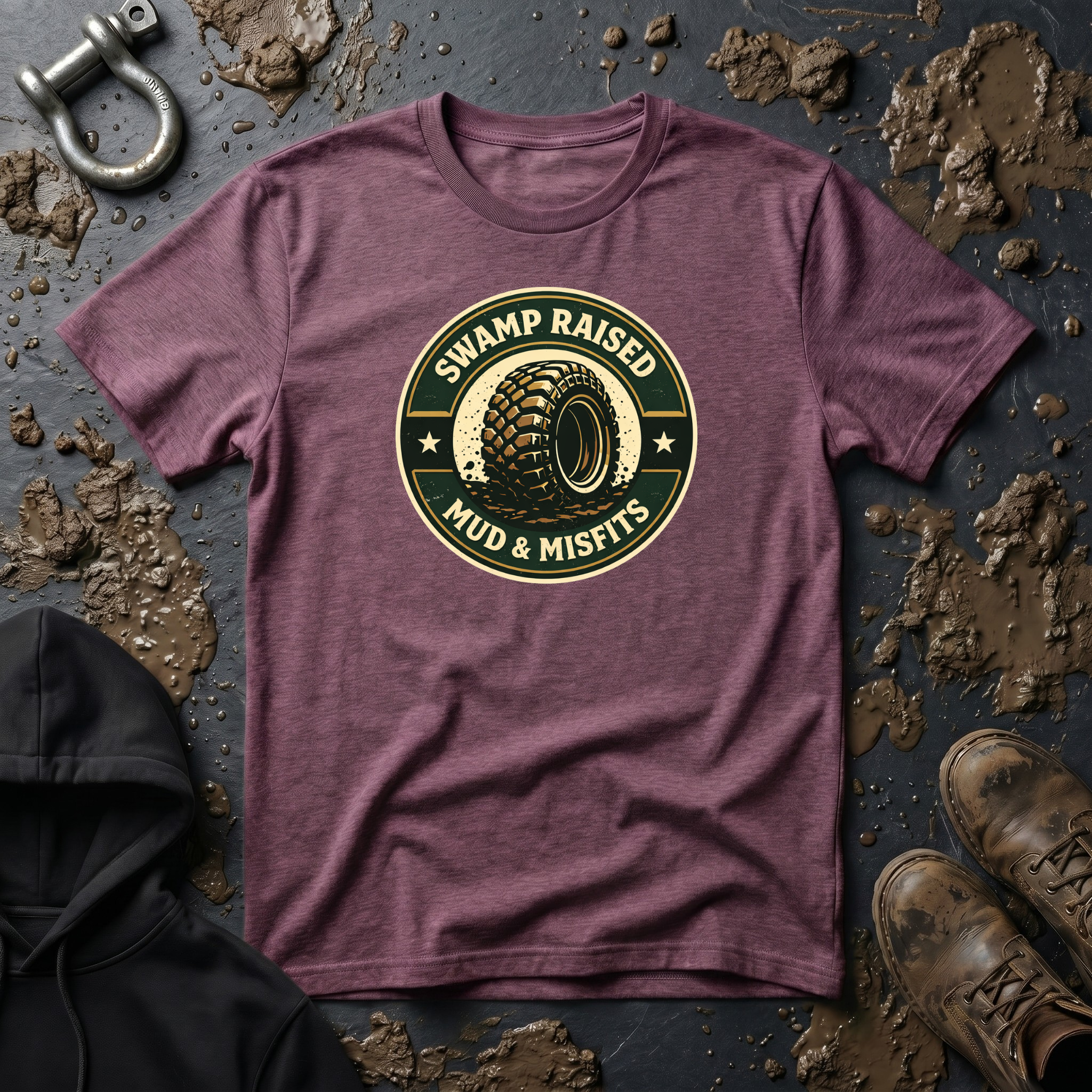 Mud & Misfits "Swamp Raised" Circle Badge T-shirt