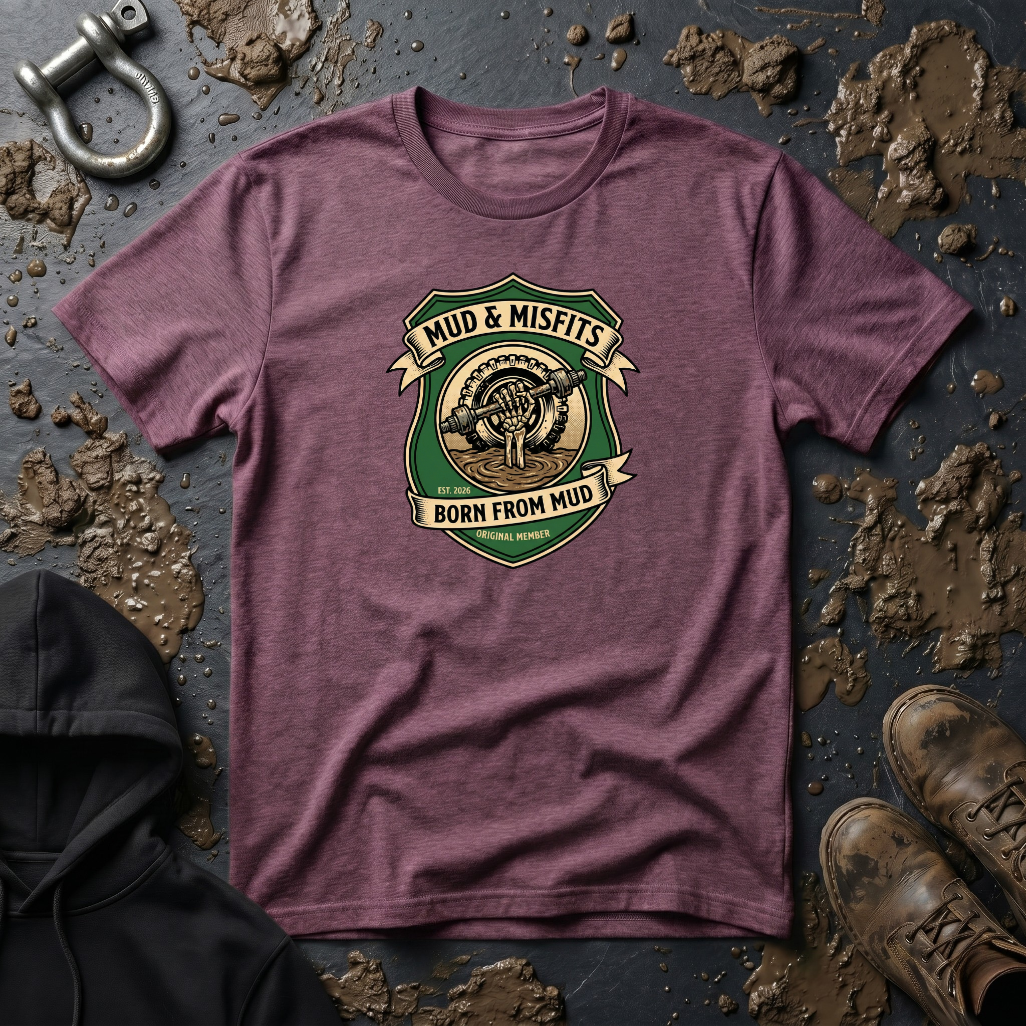 Mud & Misfits "Born From Mud" Shield T-shirt