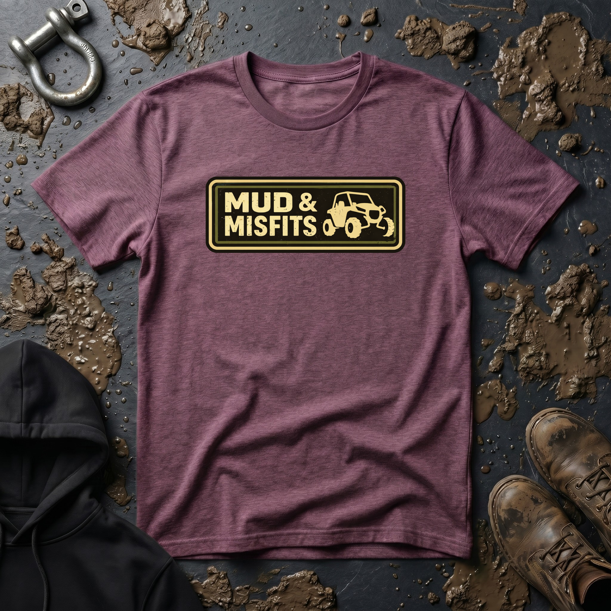 Mud & Misfits Dark Horizontal Patch T-shirt