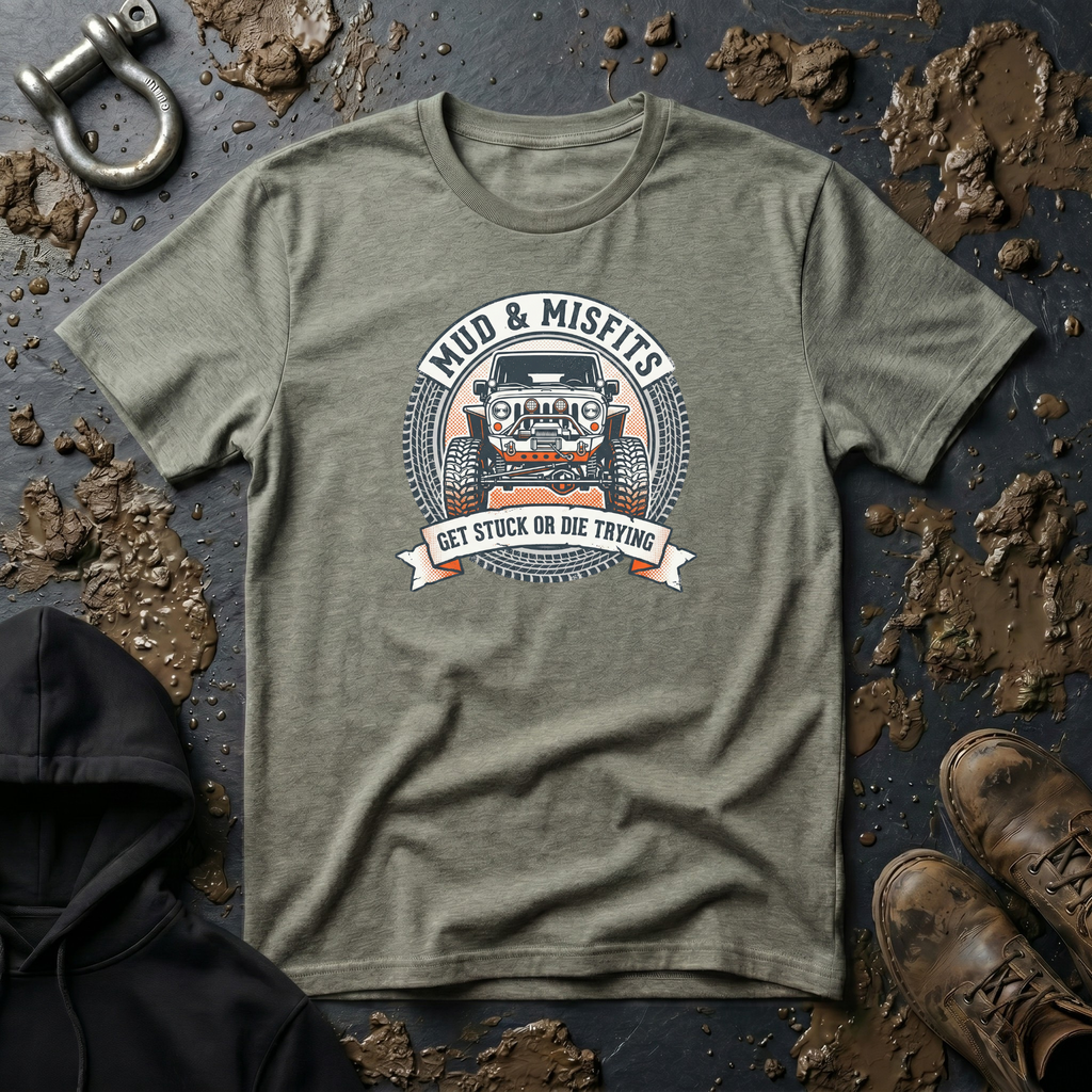 Mud & Misfits "Get Stuck Or Die Trying" 4X4 T-shirt
