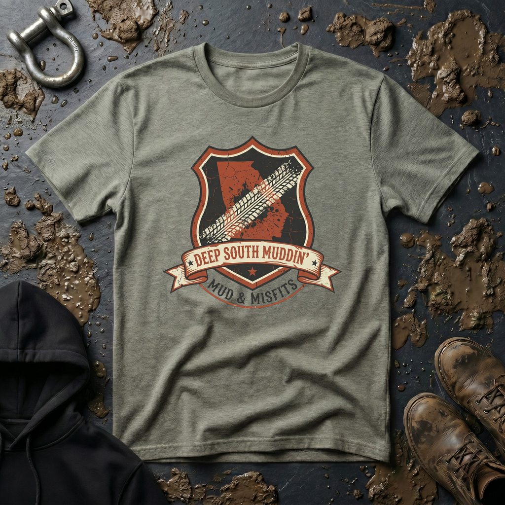 Mud & Misfits GA State Badge "Deep South Muddin" T-shirt