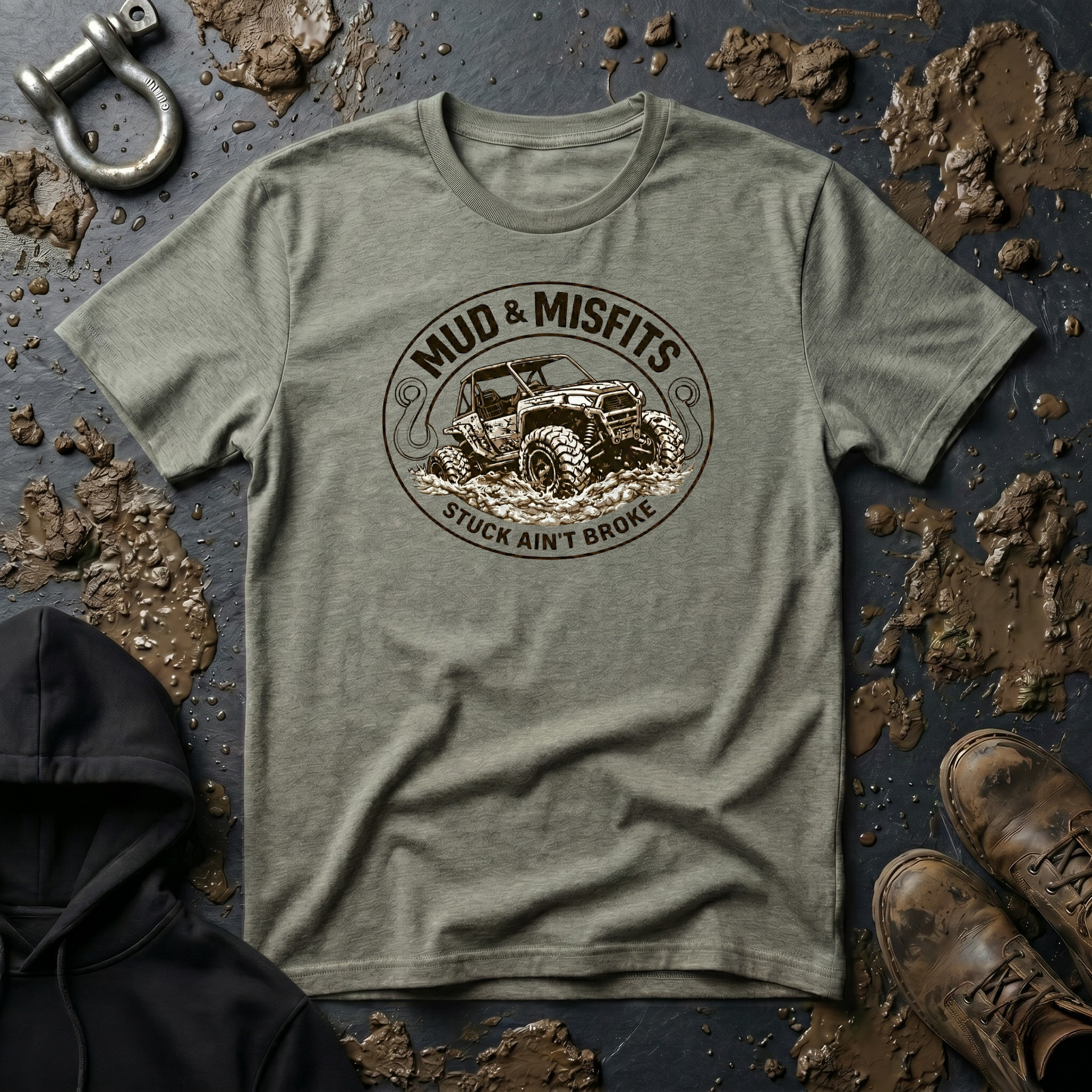 Mud & Misfits UTV "Stuck Ain't Broke" T-shirt