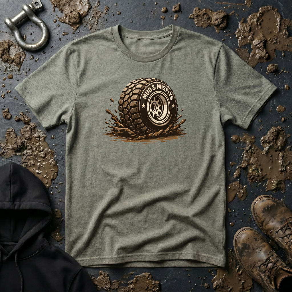 Mud & Misfits Muddy Tire T-shirt