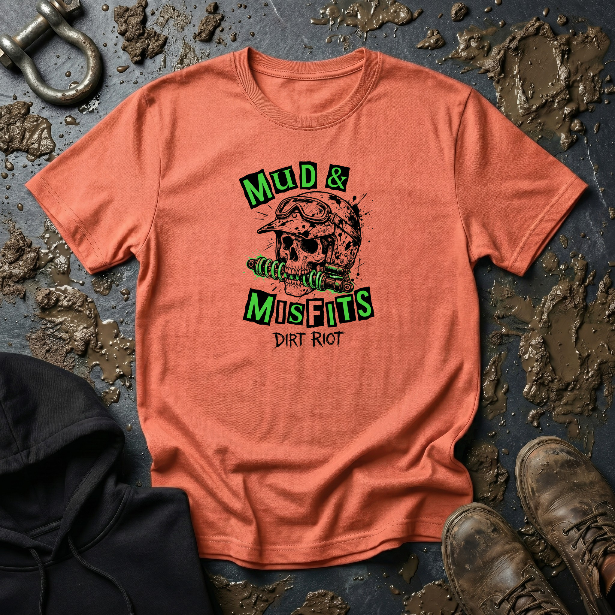 Mud & Misfits "Dirt Riot" Skull T-shirt