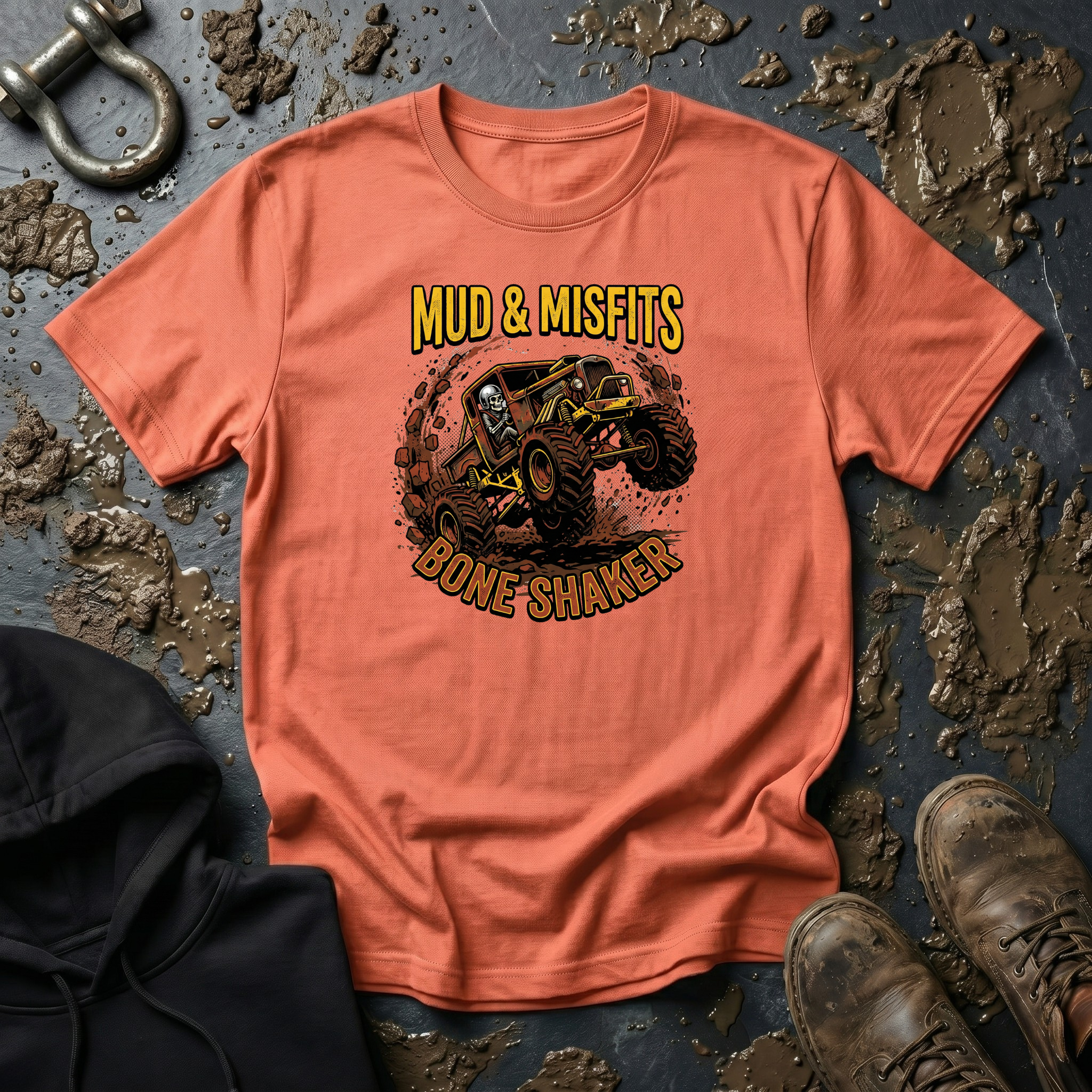 Mud & Misfits "Bone Shaker" Monster Truck T-shirt
