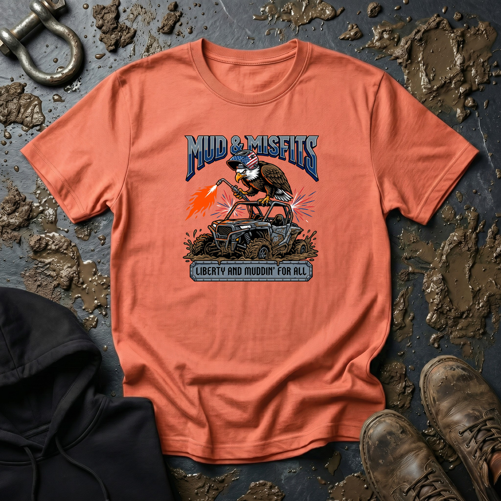 Mud & Misfits "Land Of the Free" Shop Eagle T-shirt