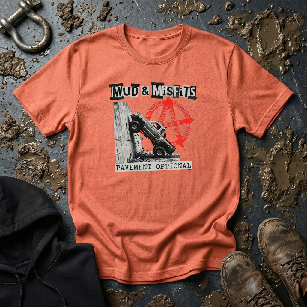 Mud & Misfits "Pavement Optional" Anarchy T-shirt