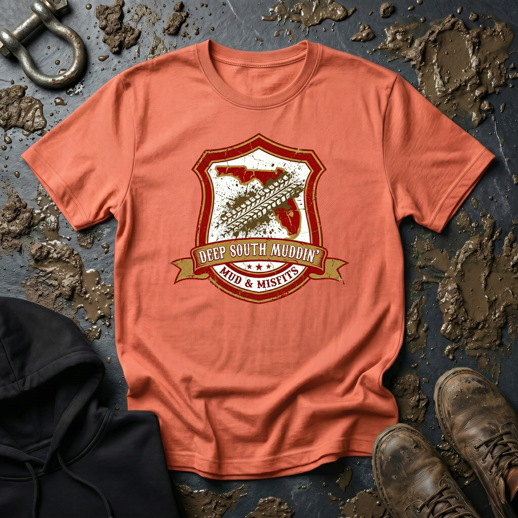 Mud & Misfits FL State Badge "Deep South Muddin" T-Shirt