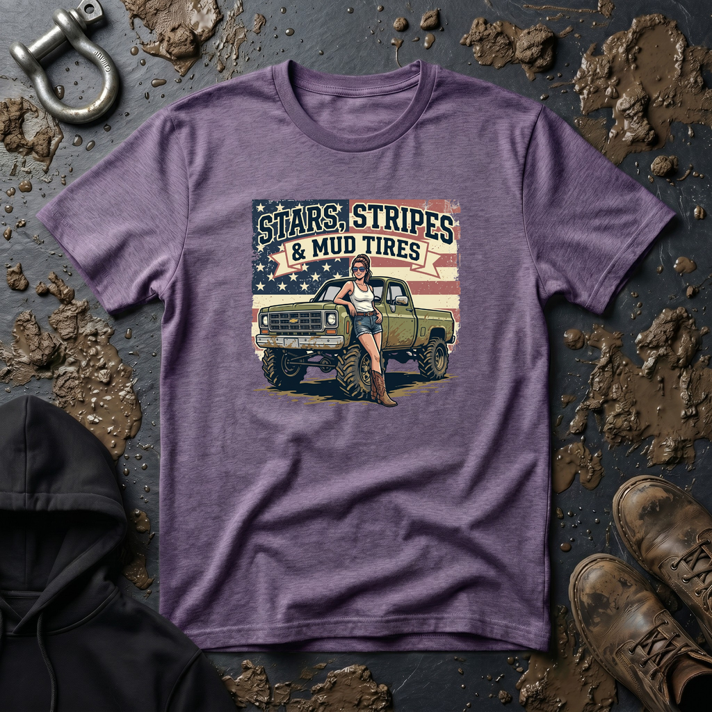 Mud & Misfits 'Stars, Stripes & Mud Tires' T-shirt