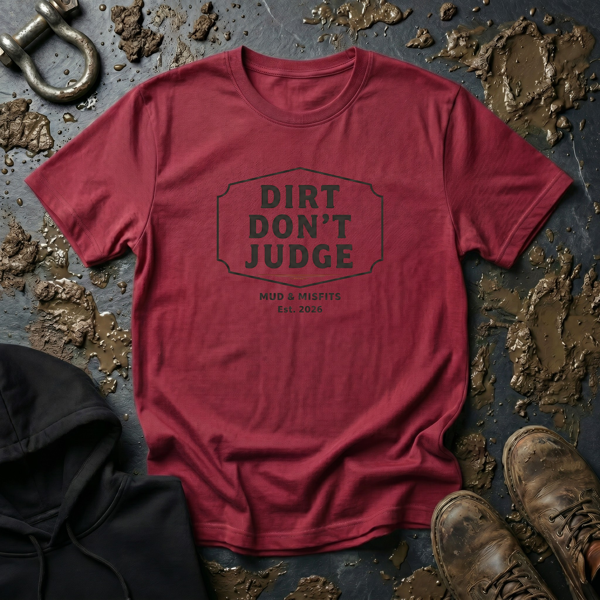 Mud & Misfits "Dirt Don't Judge" Sign T-shirt