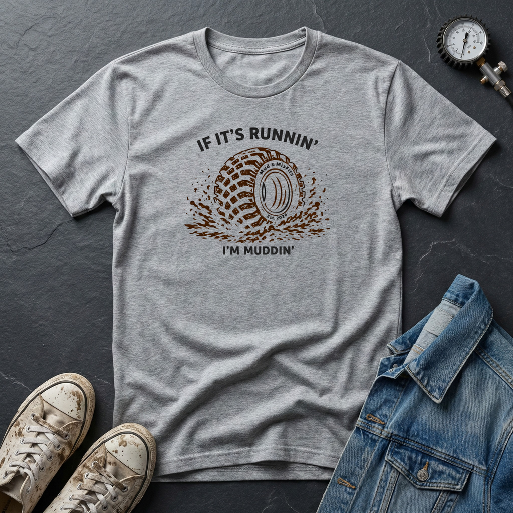Mud & Misfits "If It's Runnin' I'm Muddin'" T-shirt