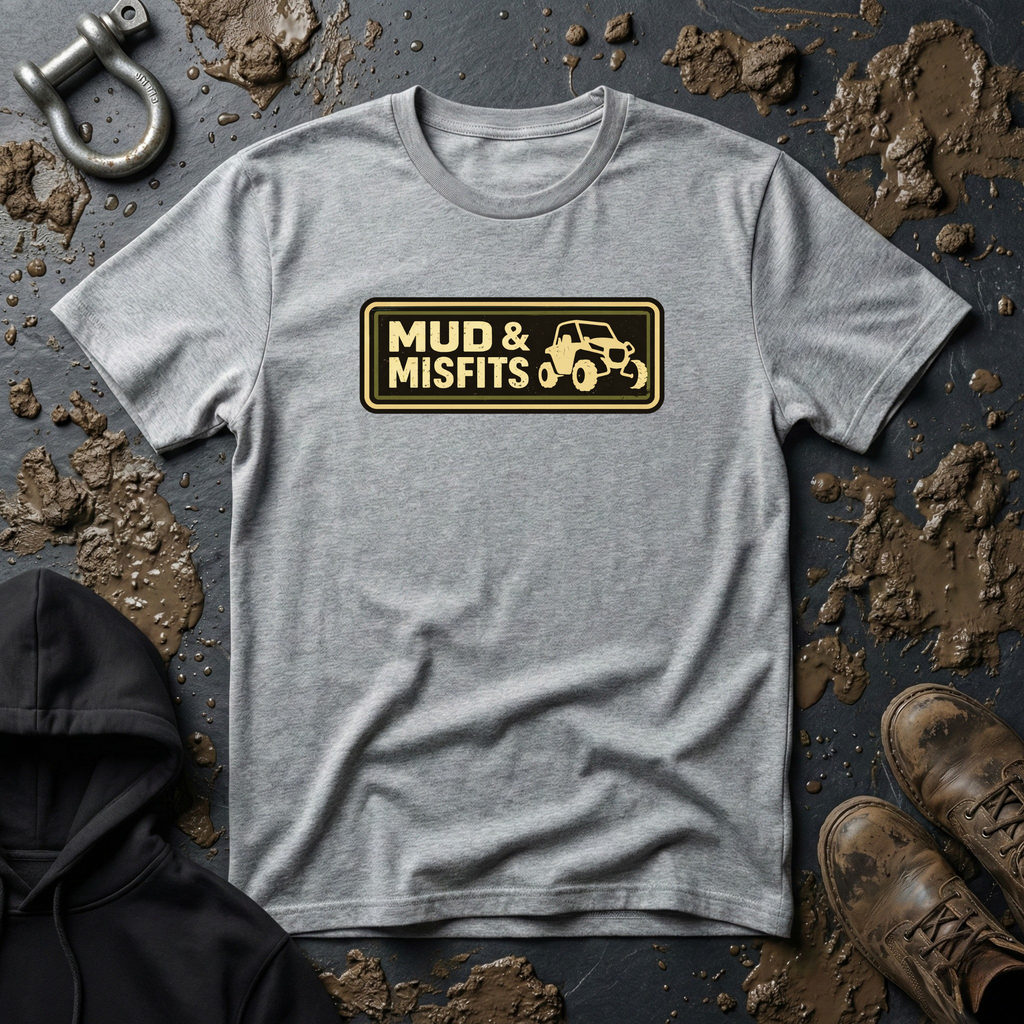 Mud & Misfits Dark Horizontal Patch T-shirt