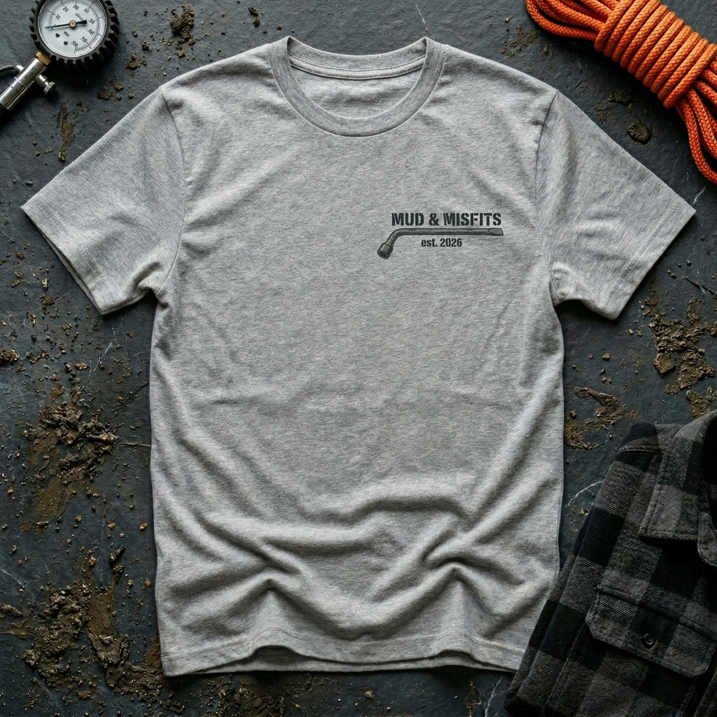 Mud & Misfits "Built for Mud" Large Tire T-shirt