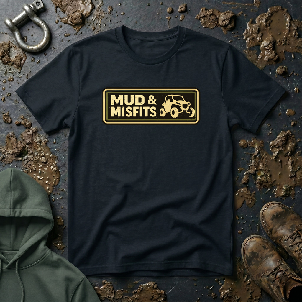Mud & Misfits Dark Horizontal Patch T-shirt