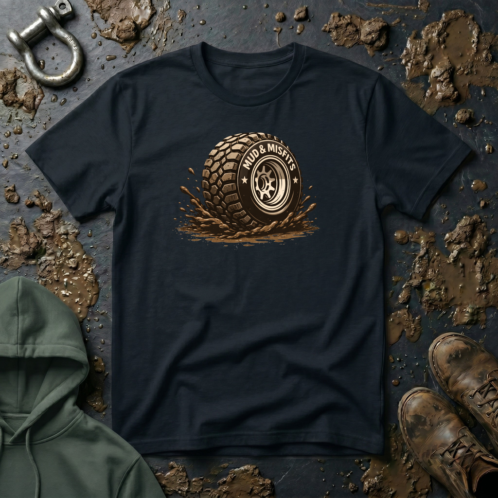 Mud & Misfits Muddy Tire T-shirt
