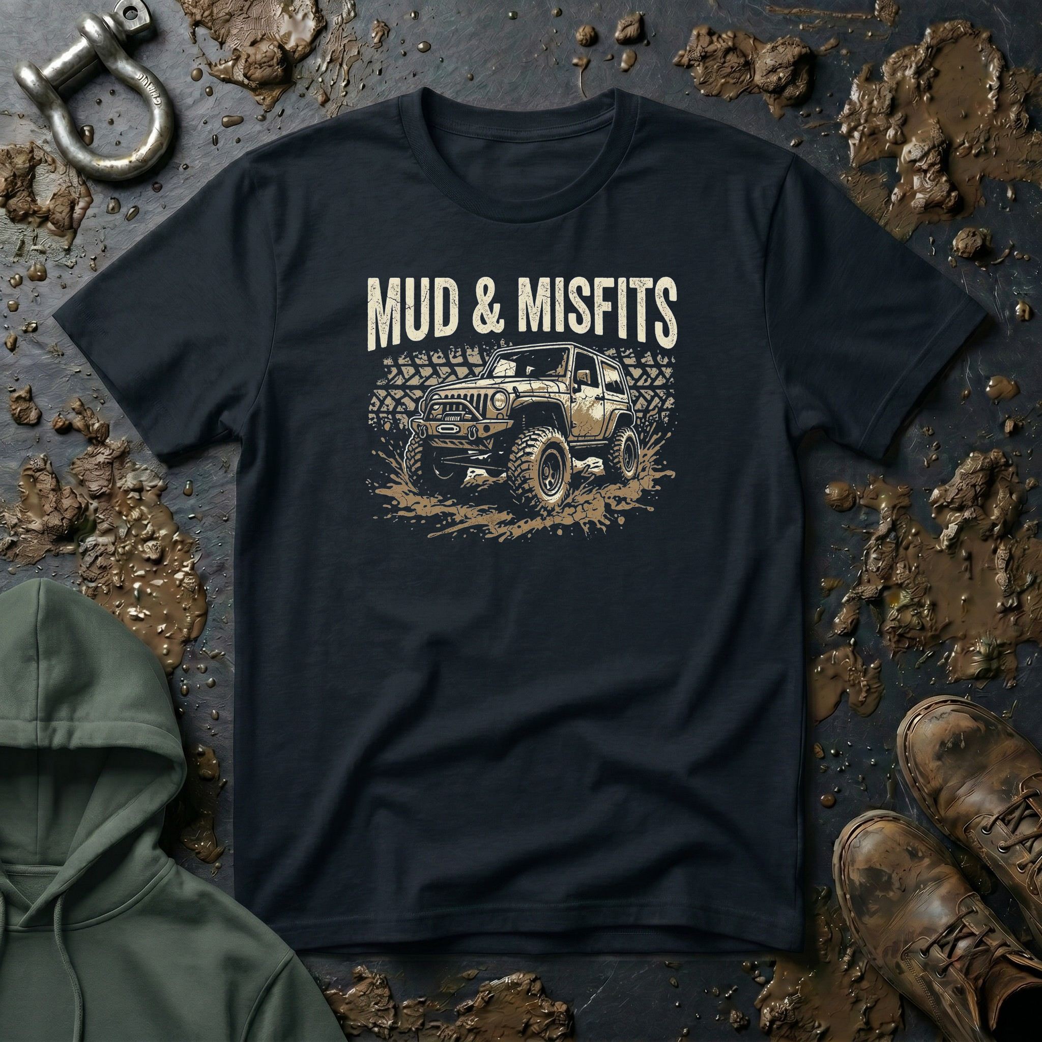 Mud & Misfits Monster Jeep T-shirt