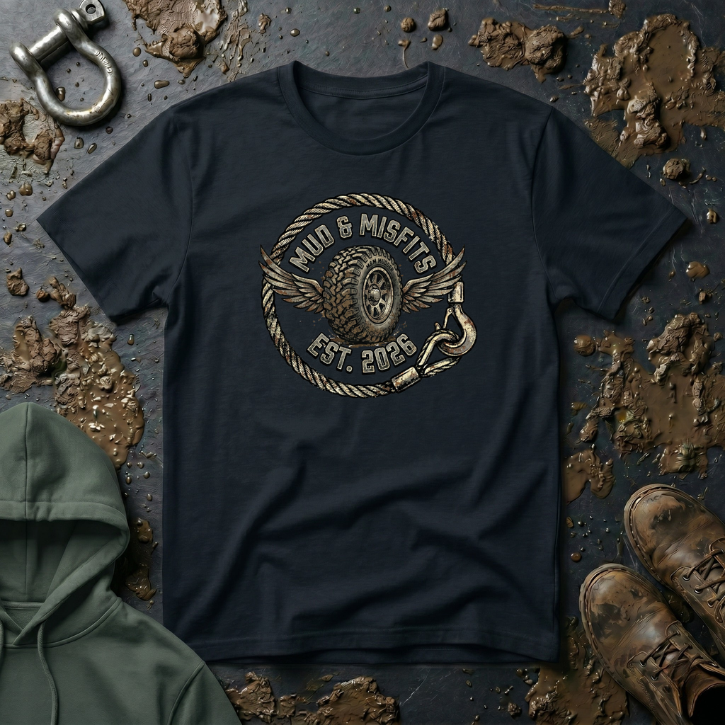 Mud & Misfits Winged Wheel T-shirt