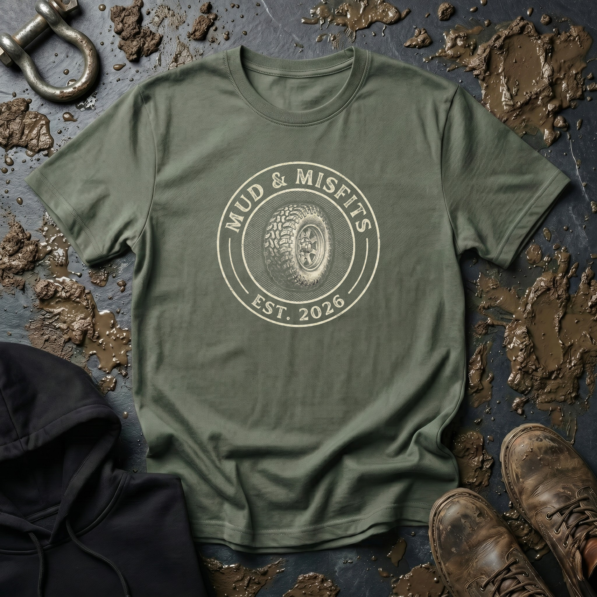 Mud & Misfits Mud Tire T-shirt