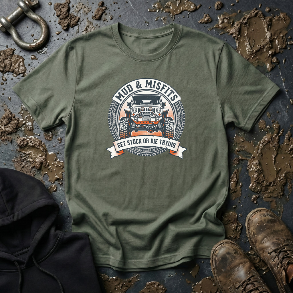 Mud & Misfits "Get Stuck Or Die Trying" 4X4 T-shirt