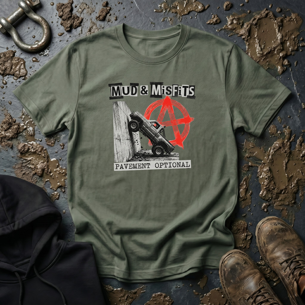 Mud & Misfits "Pavement Optional" Anarchy T-shirt
