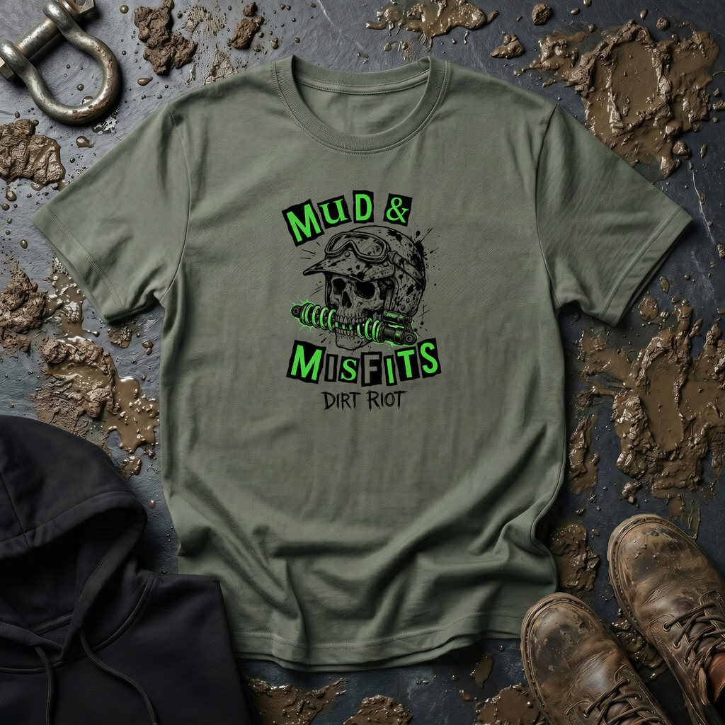 Mud & Misfits "Dirt Riot" Skull T-shirt