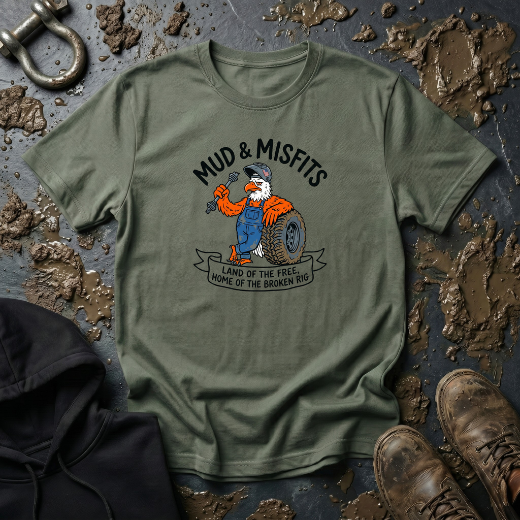Mud & Misfits "Land Of the Free" Shop Eagle T-shirt