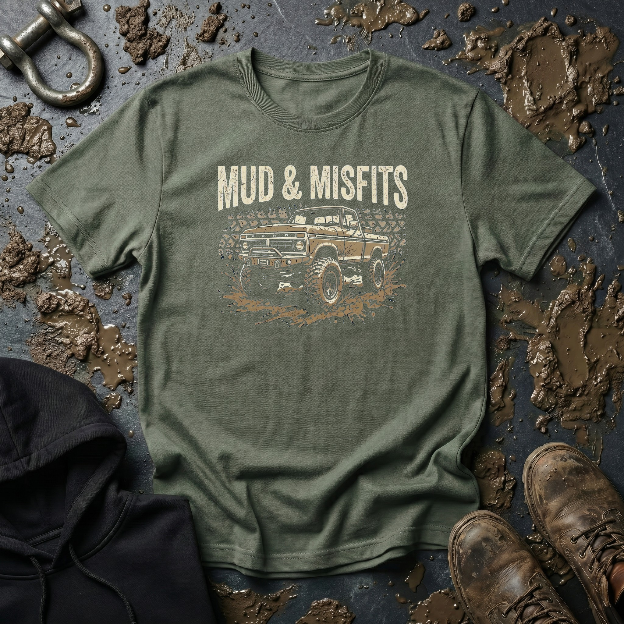 Mud & Misfits Old School Monster Ford T-shirt