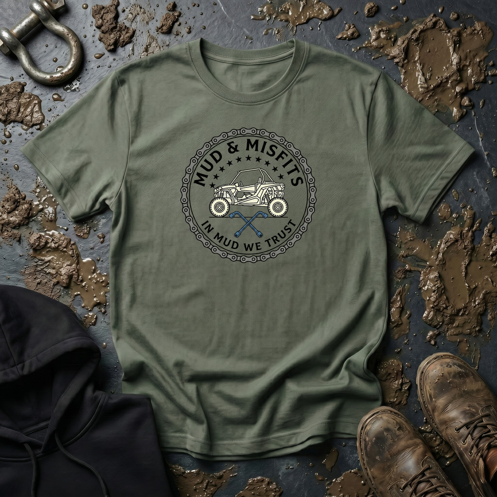 Mud & Misfits "In Mud We Trust" Roller Chain T-shirt