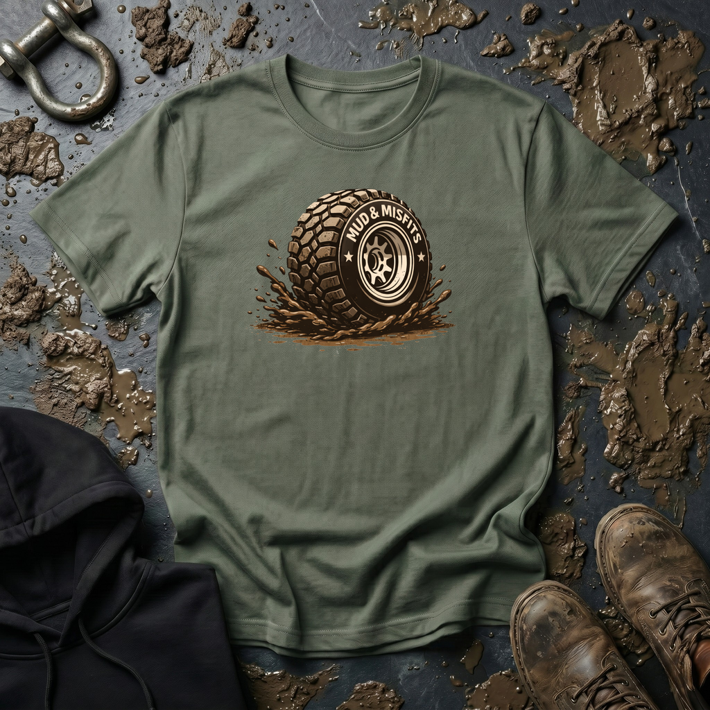 Mud & Misfits Muddy Tire T-shirt