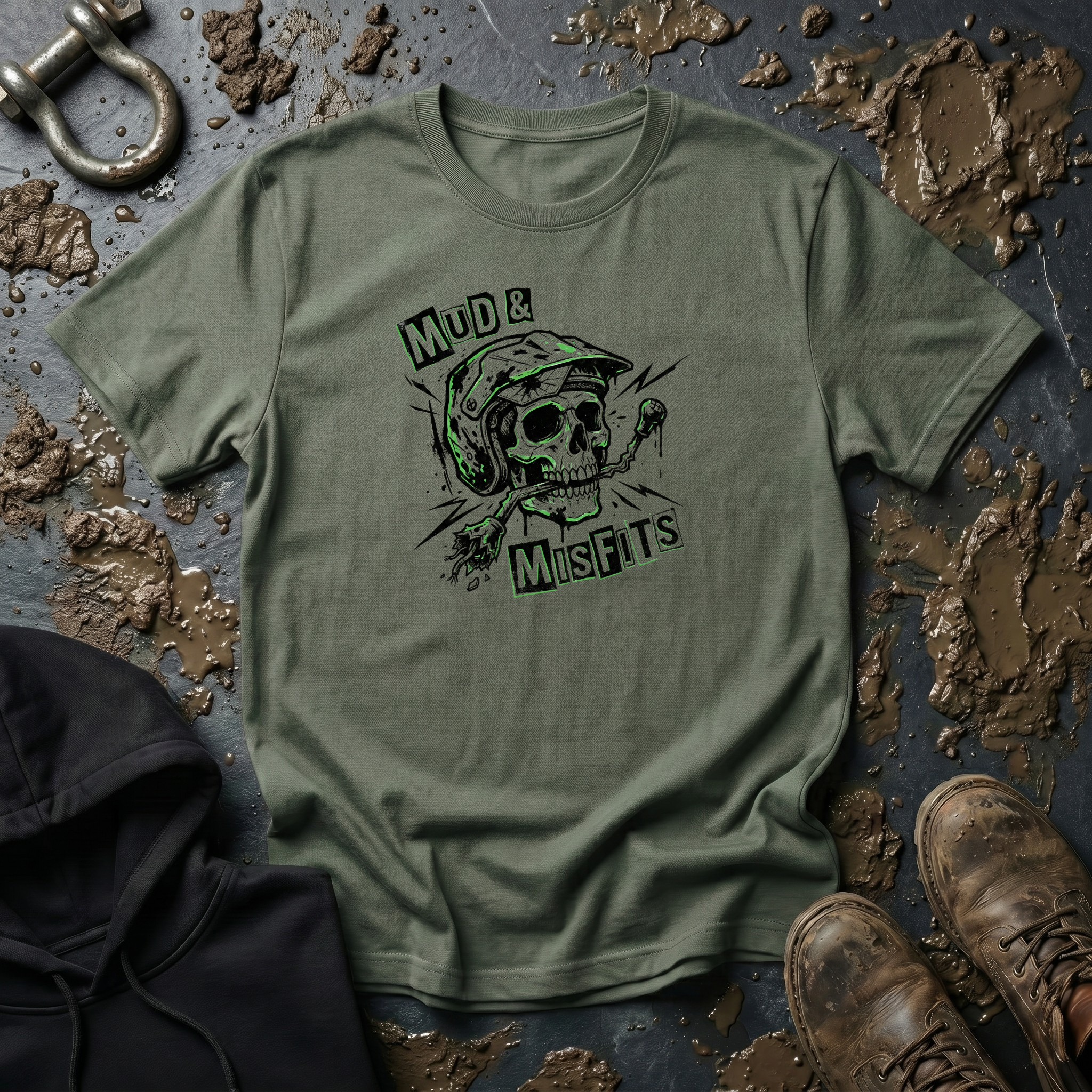Mud & Misfits Skull Shifter T-shirt
