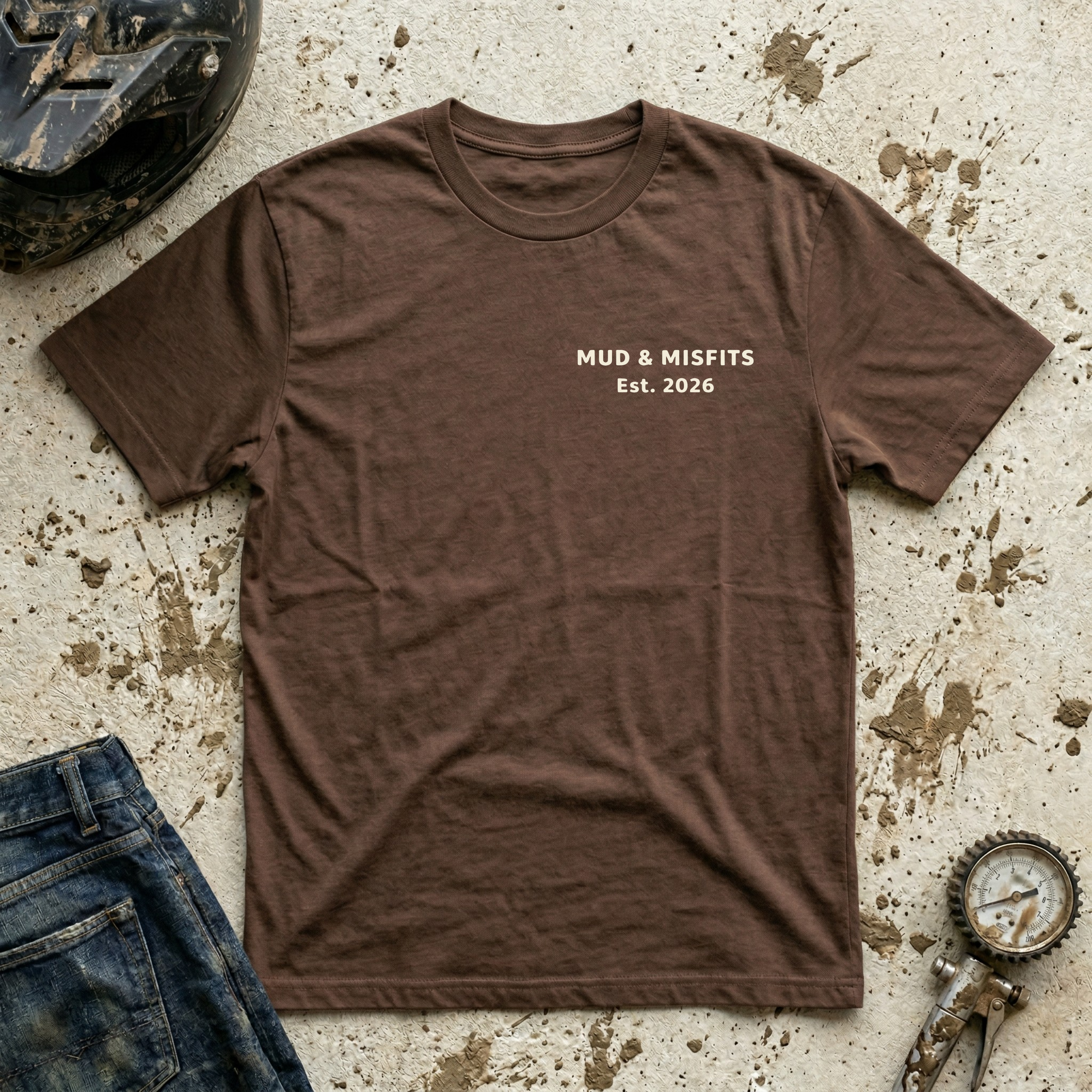 Mud & Misfits "Mud Runs Deep" Shackle Hook T-shirt