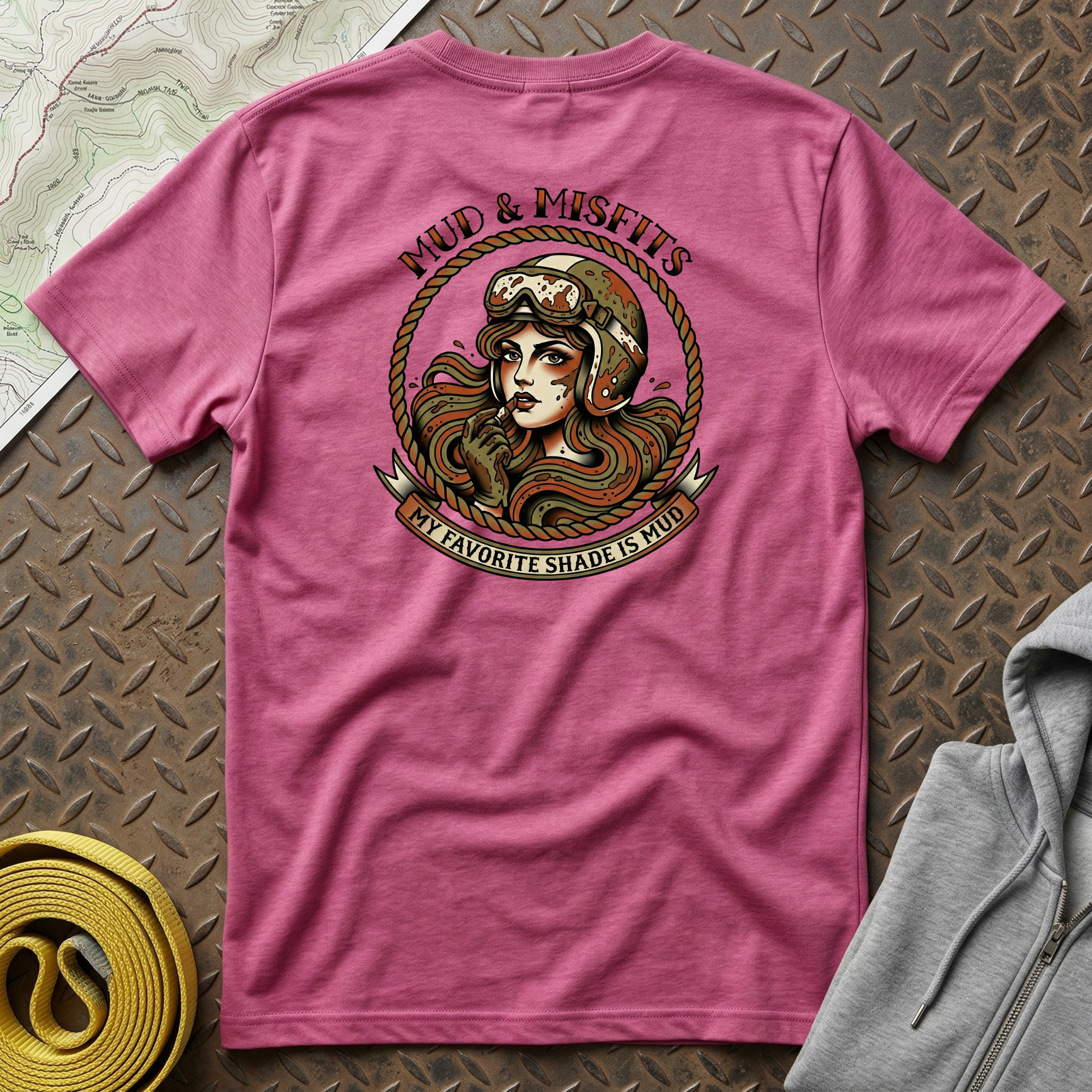 Mud & Misfits "My Favorite Shade is Mud" American Tattoo T-shirt