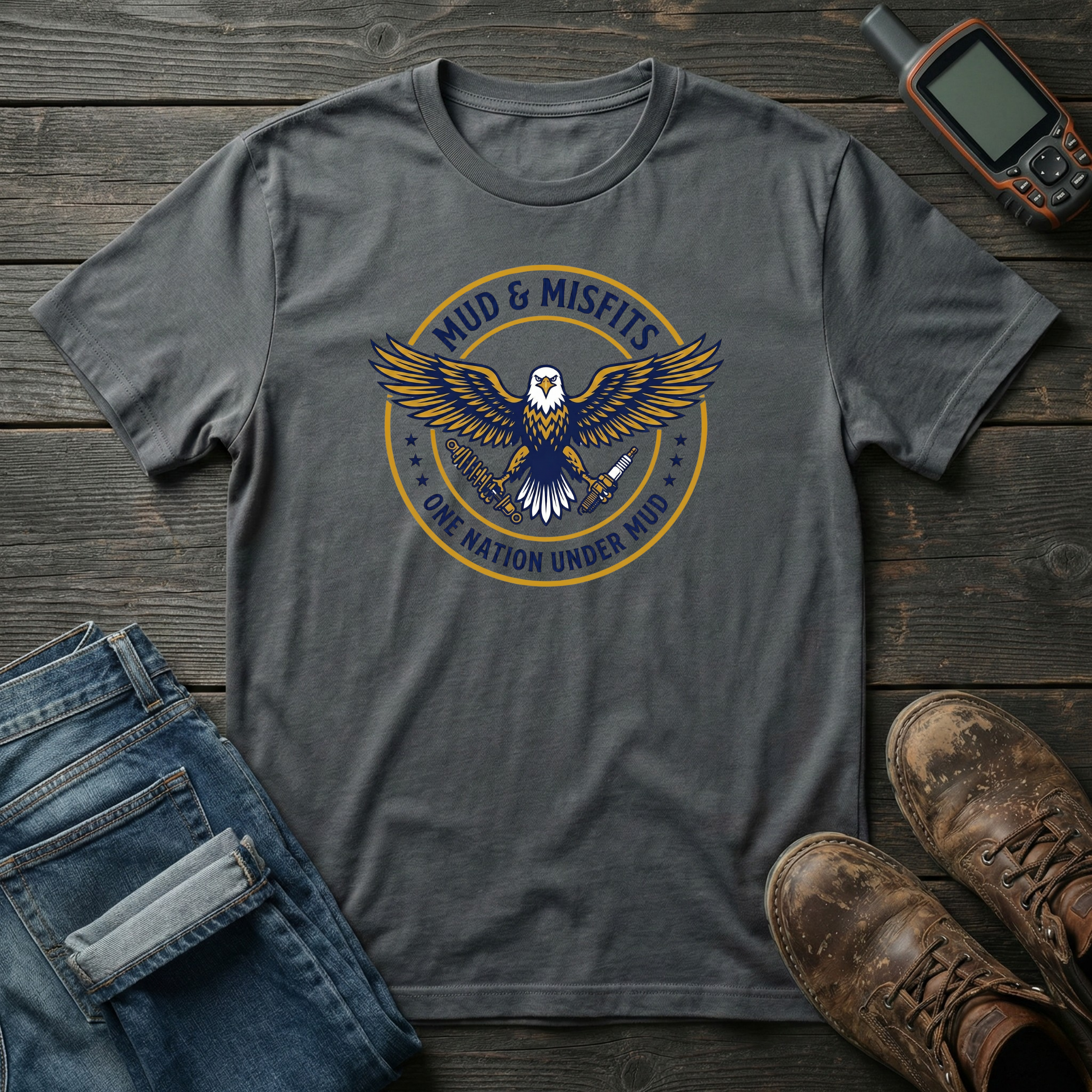 Mud & Misfits "One Nation Under Mud" Eagle T-shirt
