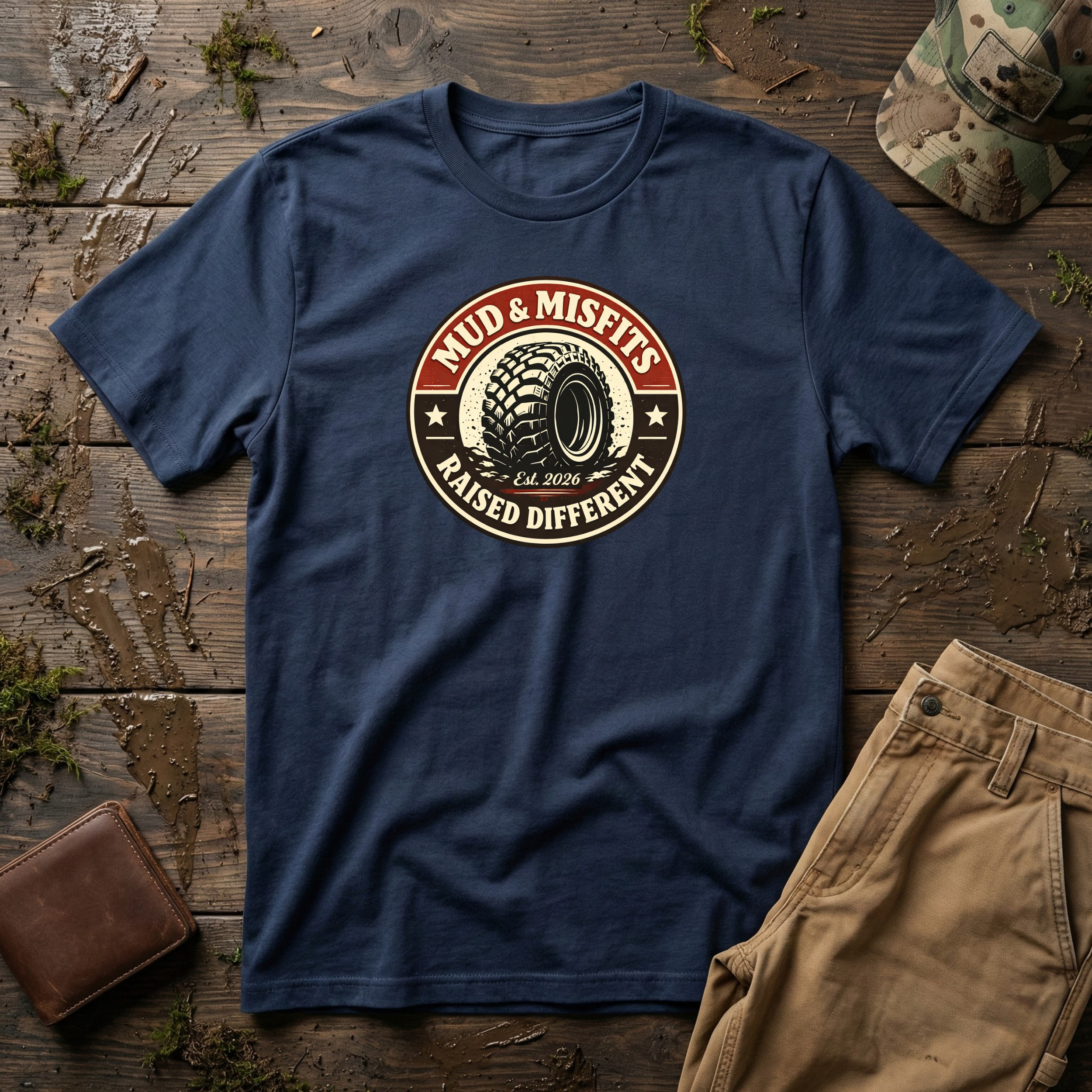 Mud & Misfits "Raised Different" T-shirt