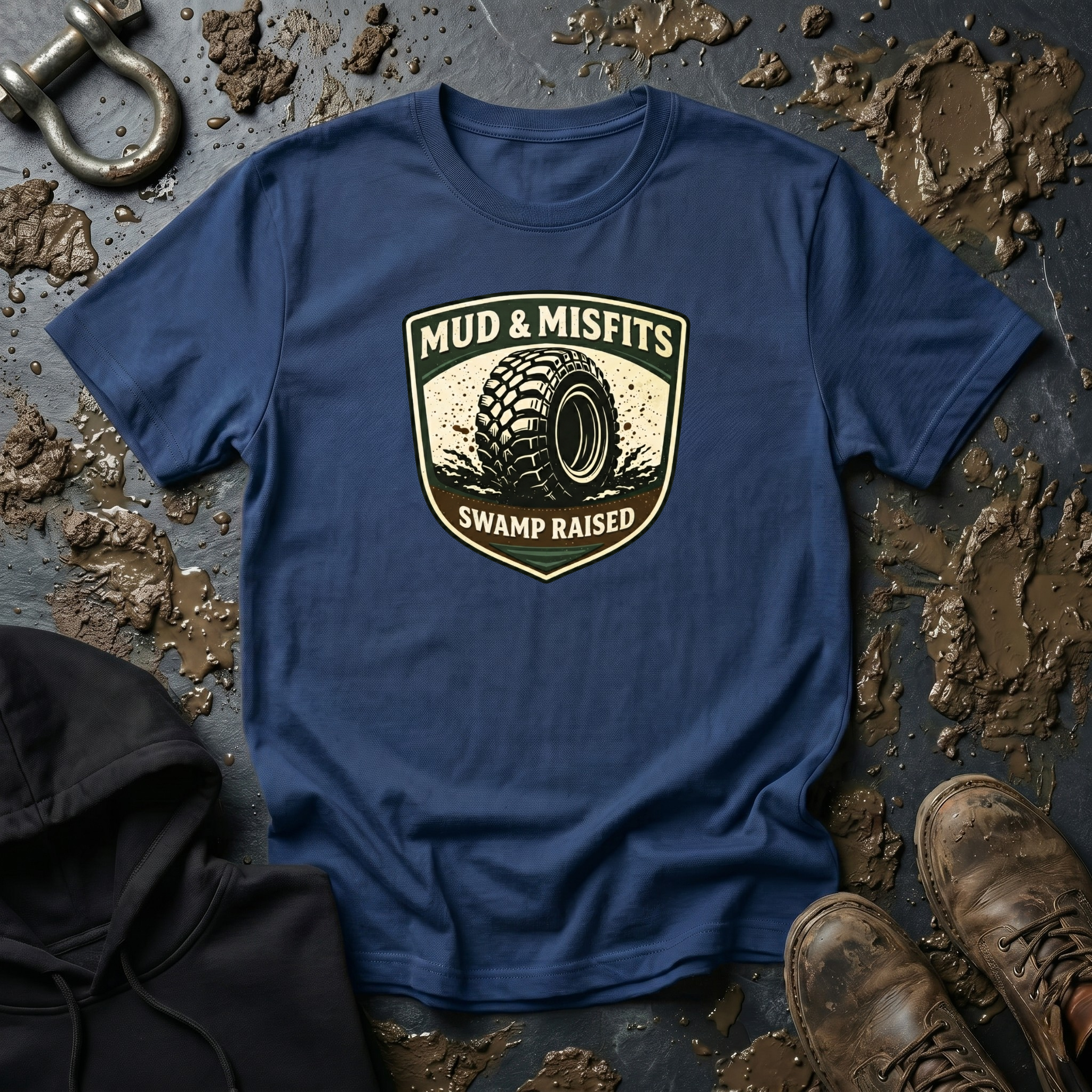 Mud & Misfits "Swamp Raised" Shield T-shirt