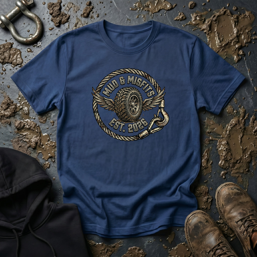 Mud & Misfits Winged Wheel T-shirt