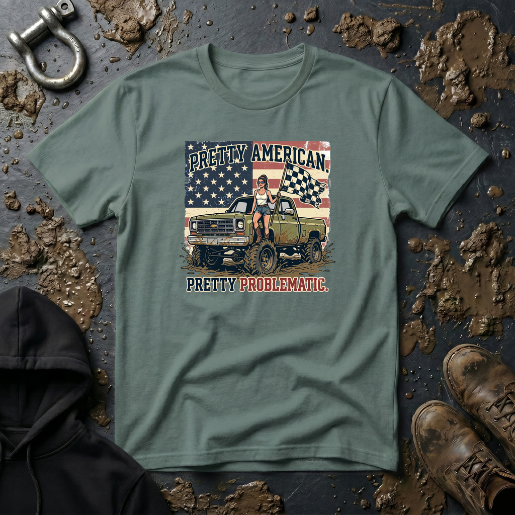 Mud & Misfits 'Pretty American - Pretty Problematic' T-shirt