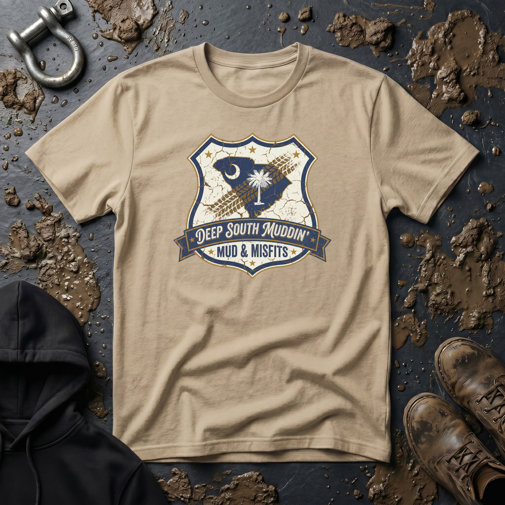 Mud & Misfits SC State Badge "Deep South Muddin" T-shirt