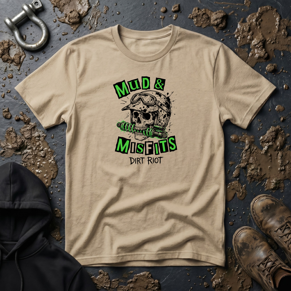 Mud & Misfits "Dirt Riot" Skull T-shirt