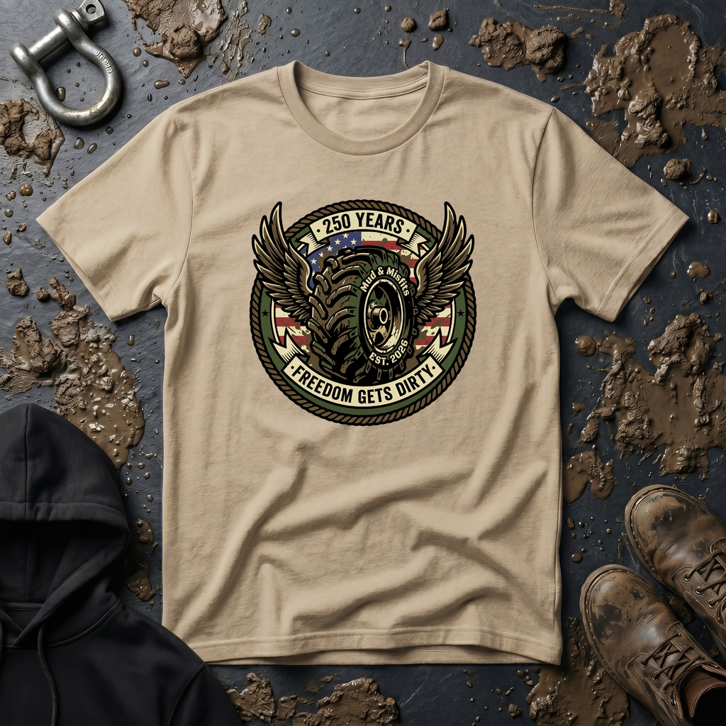 Mud & Misfits '250 Years - Freedom Gets Dirty' T-shirt