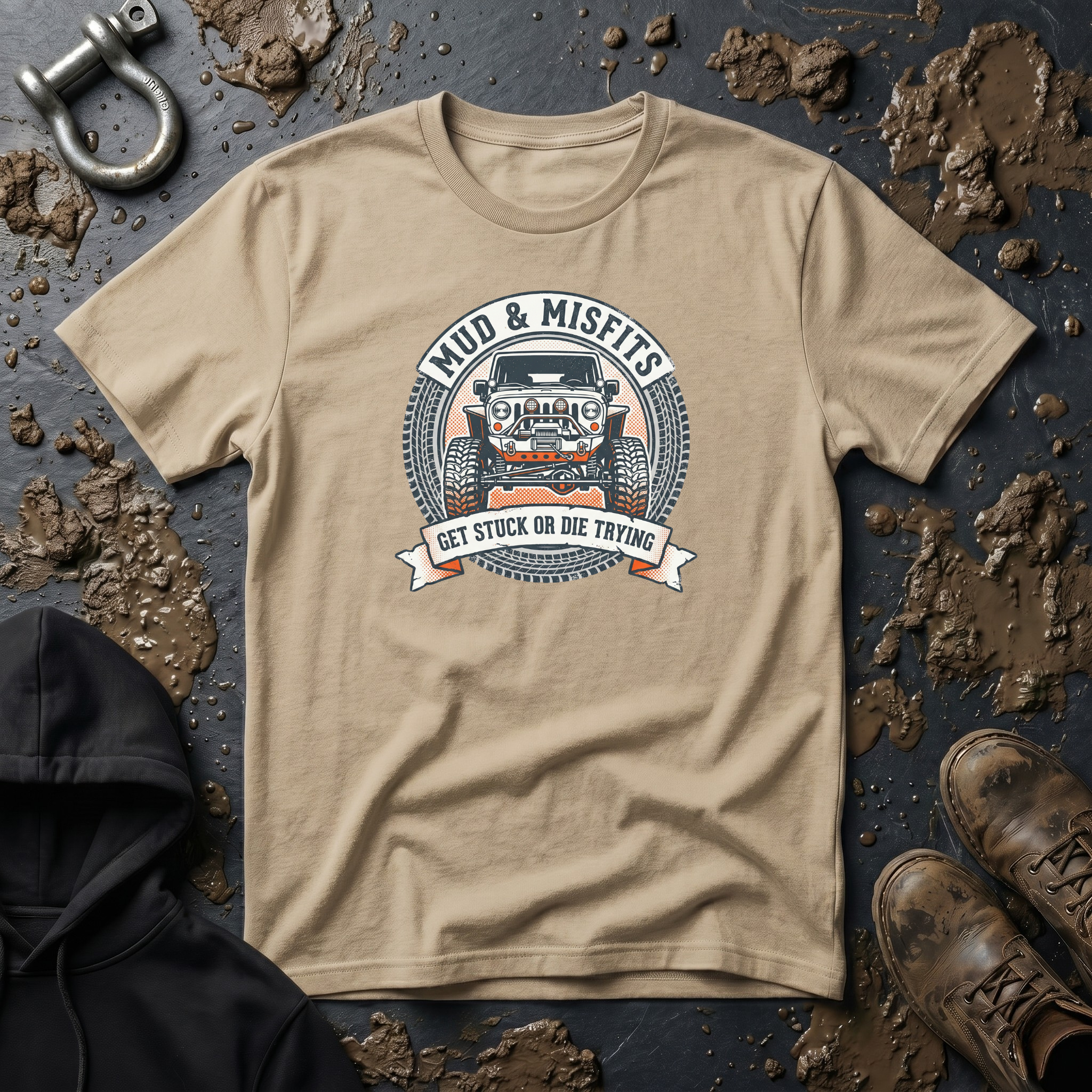 Mud & Misfits "Get Stuck Or Die Trying" 4X4 T-shirt