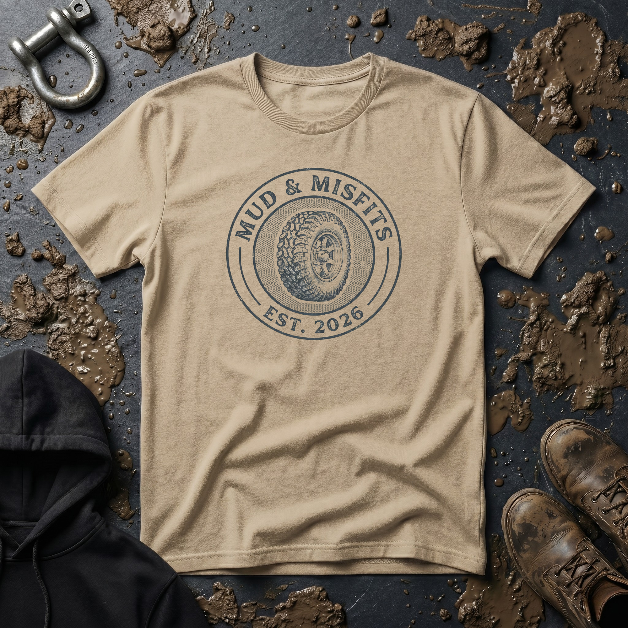 Mud & Misfits Mud Tire T-shirt