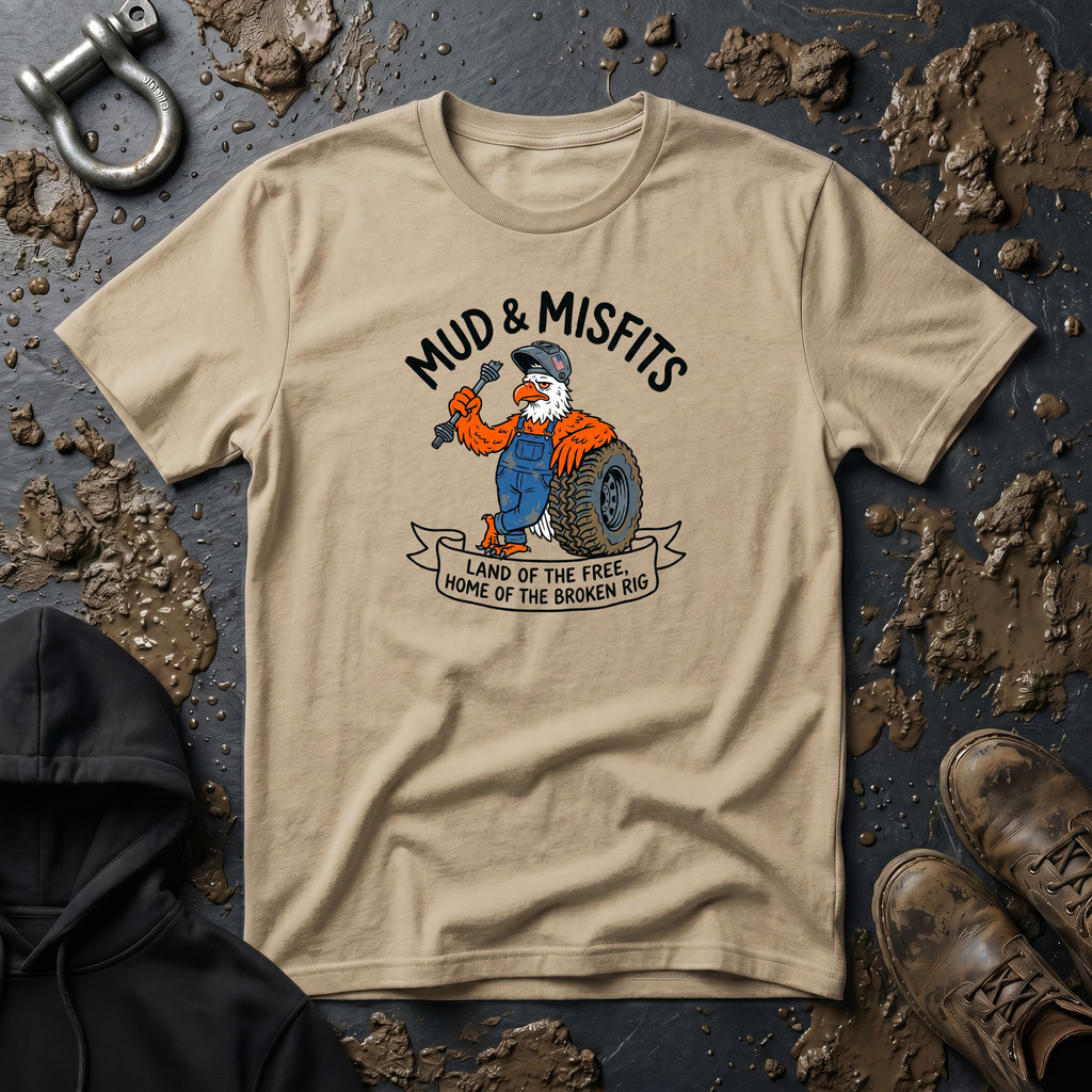 Mud & Misfits "Land Of the Free" Shop Eagle T-shirt