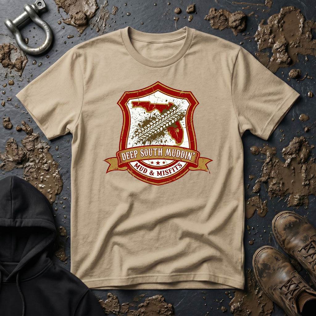 Mud & Misfits FL State Badge "Deep South Muddin" T-Shirt