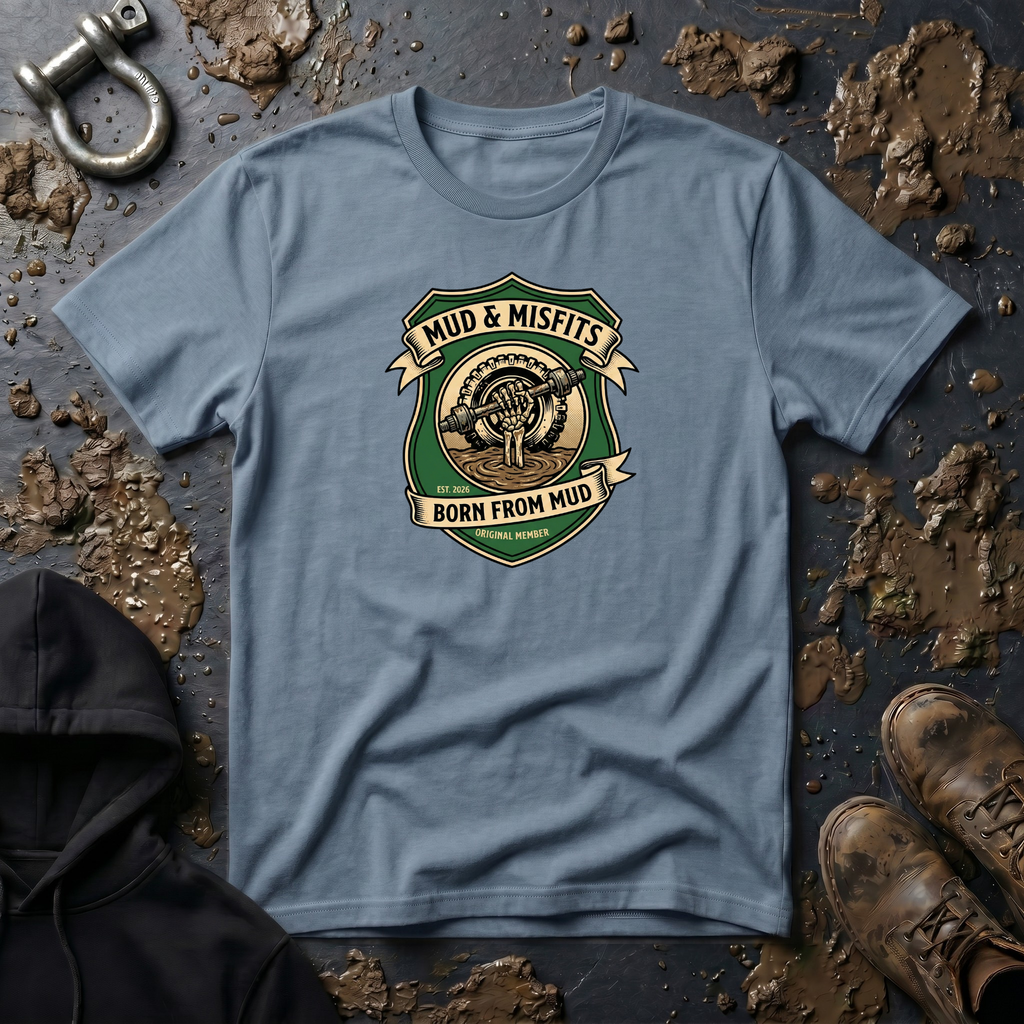 Mud & Misfits "Born From Mud" Shield T-shirt