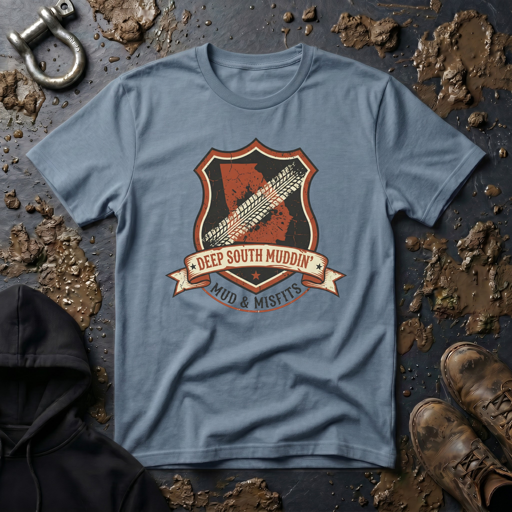 Mud & Misfits GA State Badge "Deep South Muddin" T-shirt