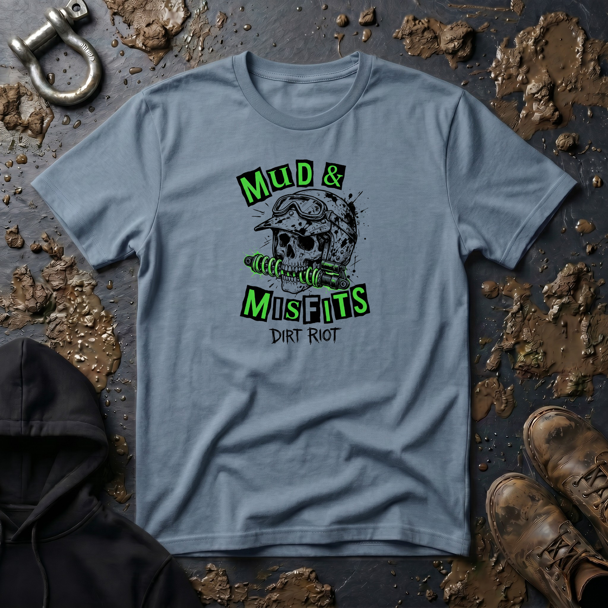 Mud & Misfits "Dirt Riot" Skull T-shirt