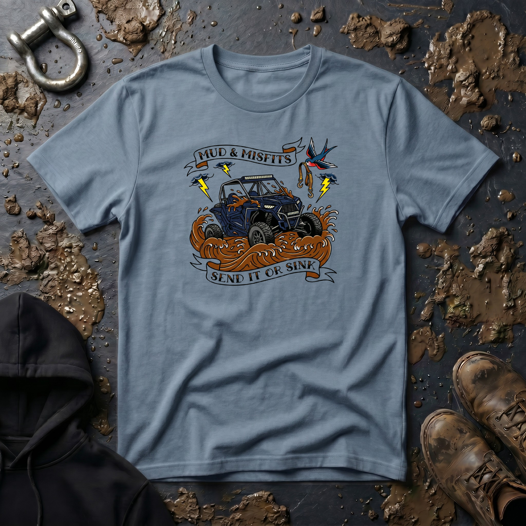Mud & Misfits "Send it or Sink" UTV Tattoo T-shirt
