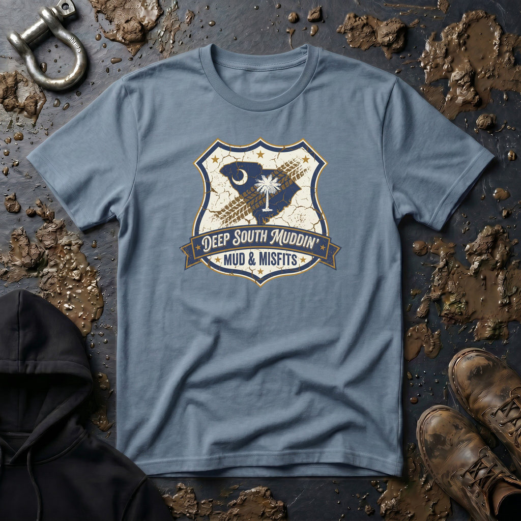 Mud & Misfits SC State Badge "Deep South Muddin" T-shirt