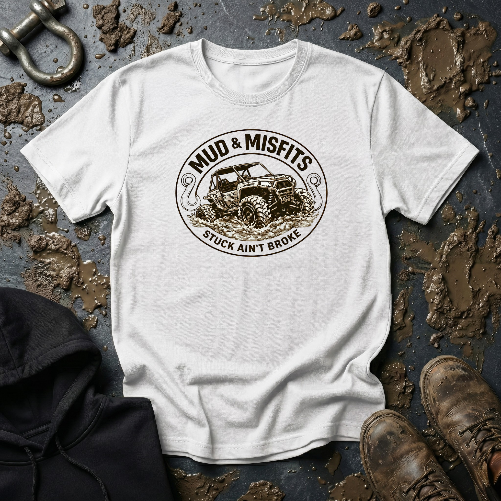 Mud & Misfits UTV "Stuck Ain't Broke" T-shirt